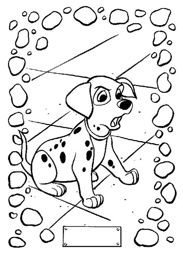 Plansa de colorat cu 102 Dalmatieni 102 5